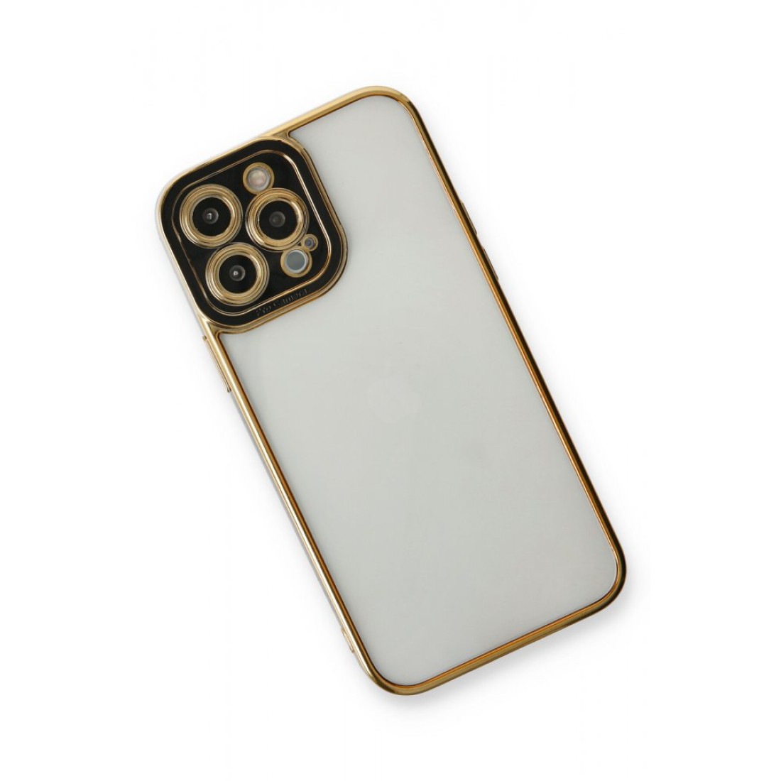Apple iPhone 13 Pro Max Kılıf Liva Lens Silikon - Siyah