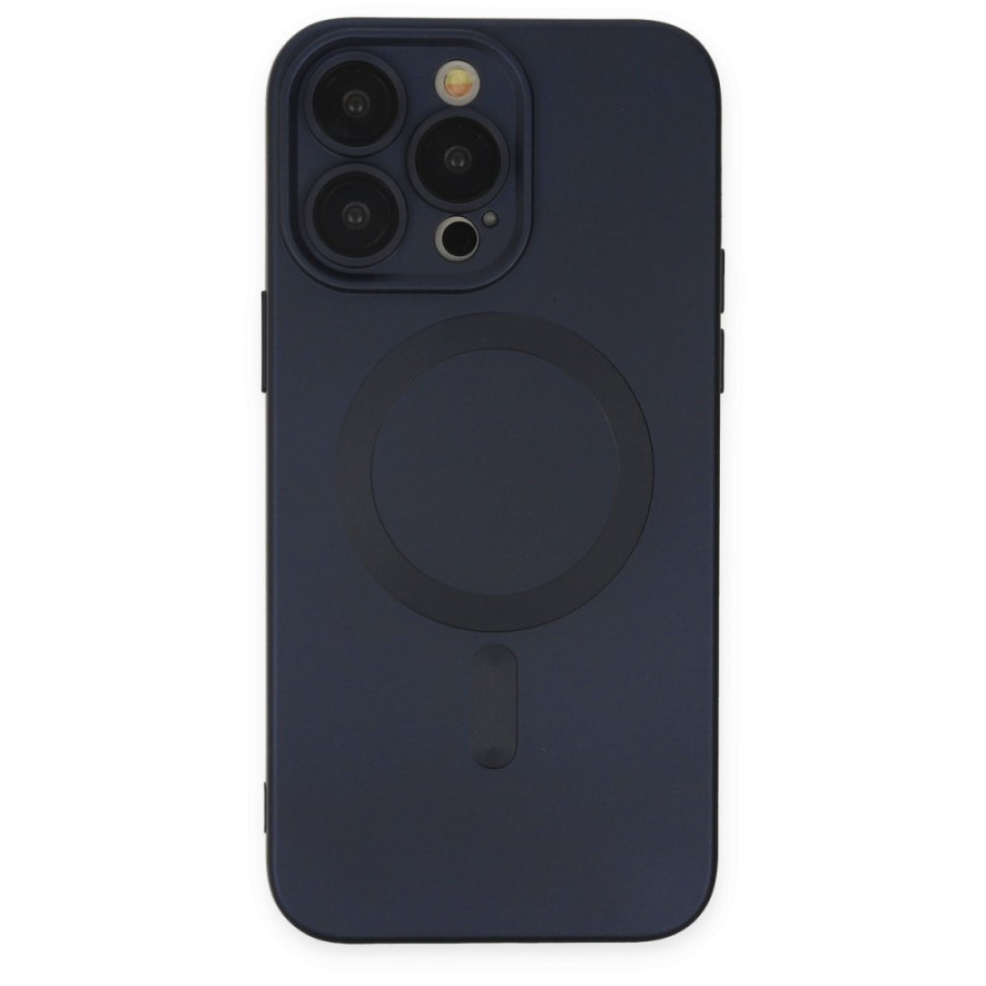 Apple iPhone 13 Pro Kılıf Moshi Lens Magneticsafe Silikon - Lacivert