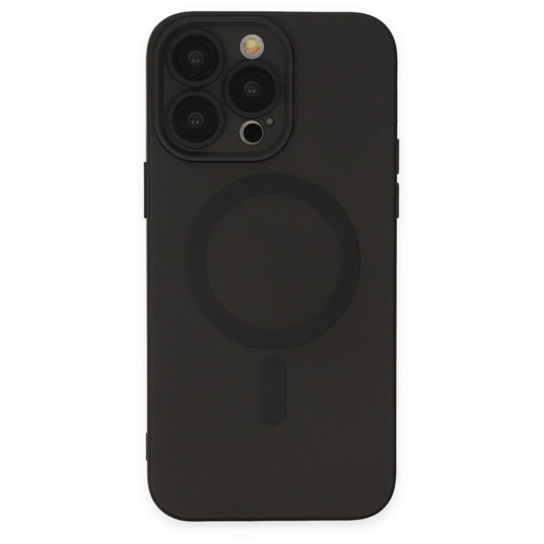 Apple iPhone 13 Pro Kılıf Moshi Lens Magneticsafe Silikon - Siyah