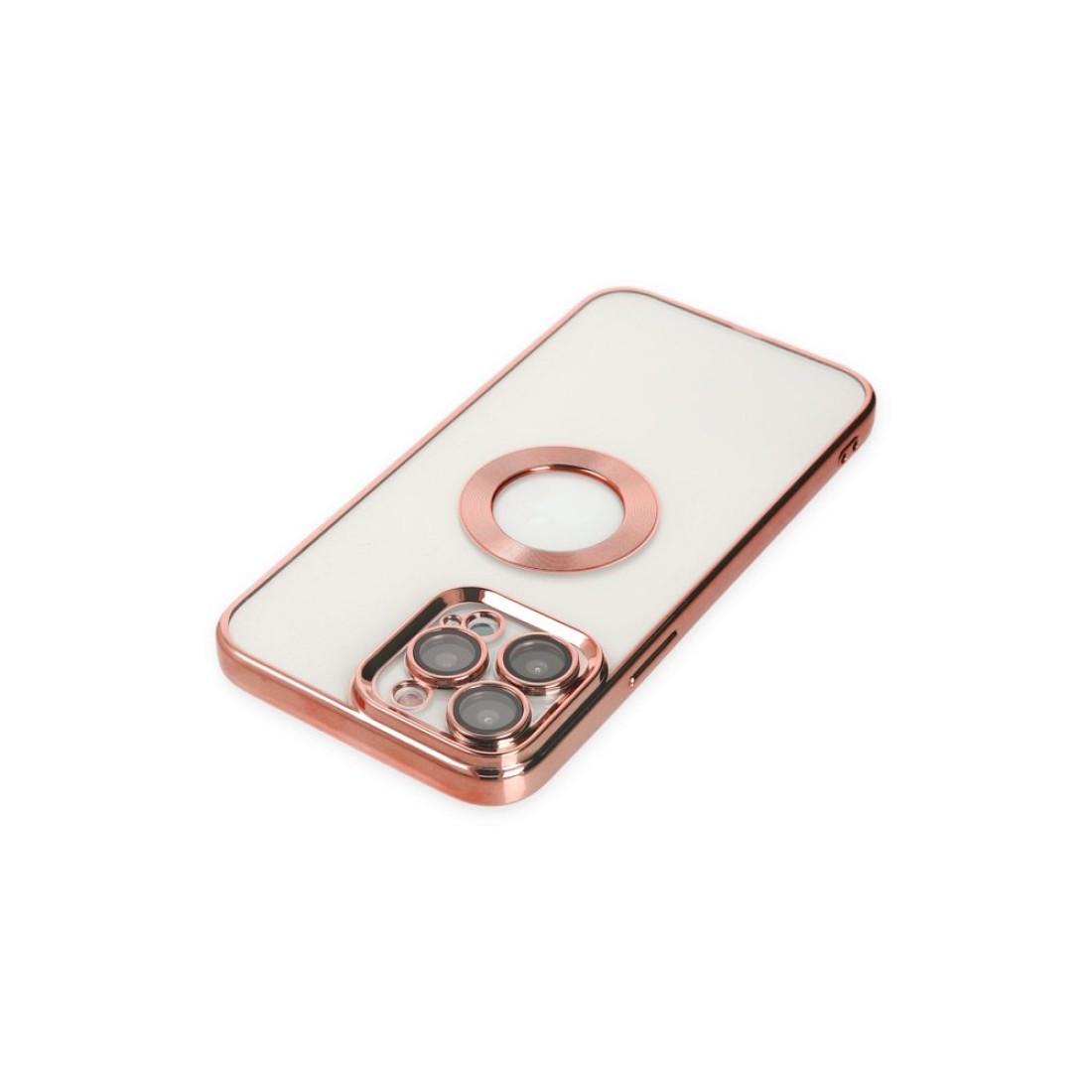 Apple iPhone 13 Pro Kılıf Slot Silikon - Rose Gold