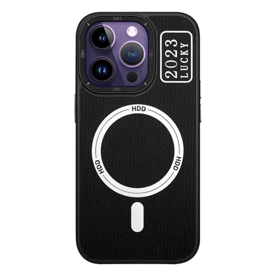 Apple iPhone 13 Pro Max Kılıf HBC-157 Granada Magneticsafe Kapak - Siyah
