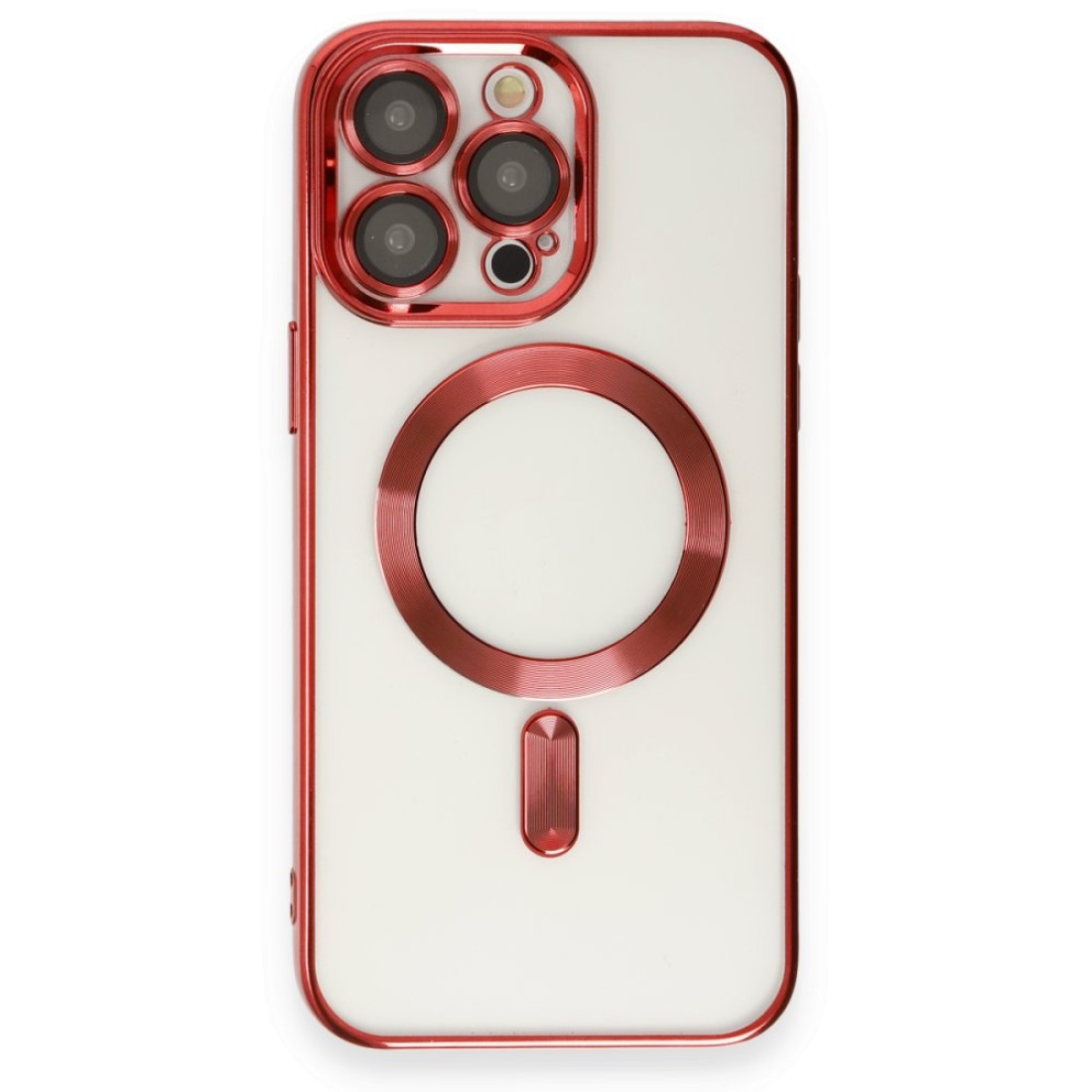 Apple iPhone 13 Pro Max Kılıf Kross Magneticsafe Kapak - Kırmızı