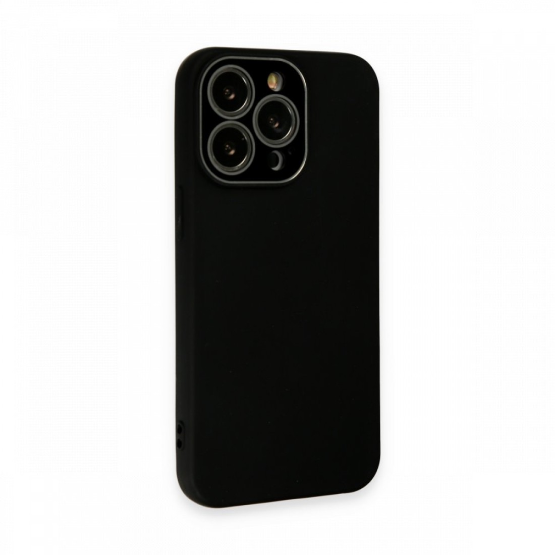 Apple iPhone 13 Pro Max Kılıf Lansman Glass Kapak - Siyah