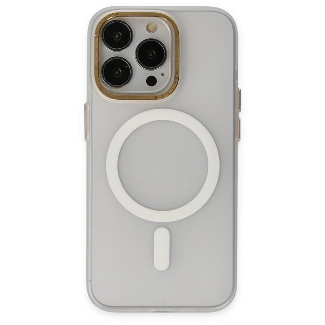 Apple iPhone 13 Pro Max Kılıf Lodos Magneticsafe Mat Kapak - Şeffaf