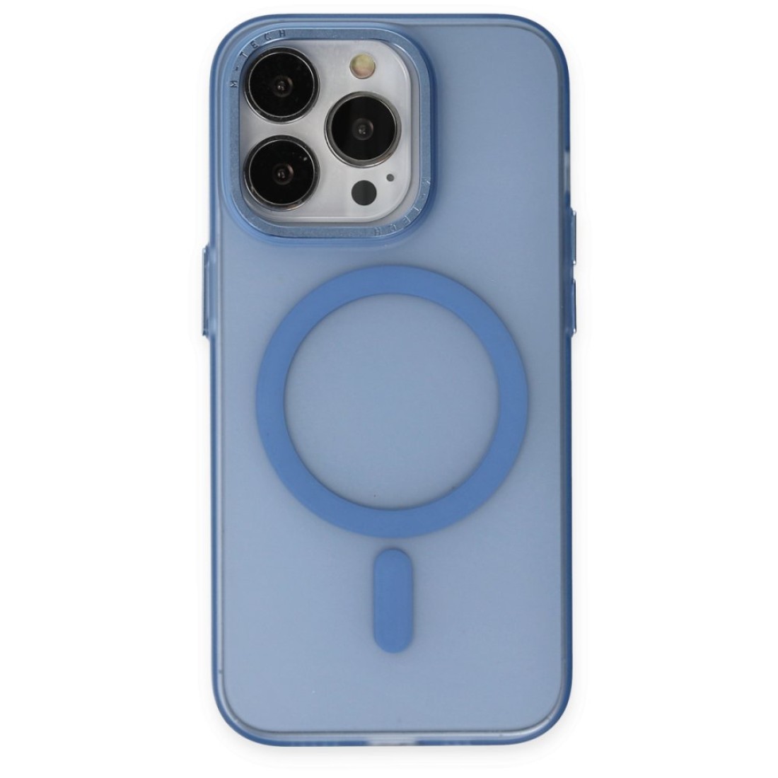 Apple iPhone 13 Pro Max Kılıf Lodos Magneticsafe Mat Kapak - Sierra Blue