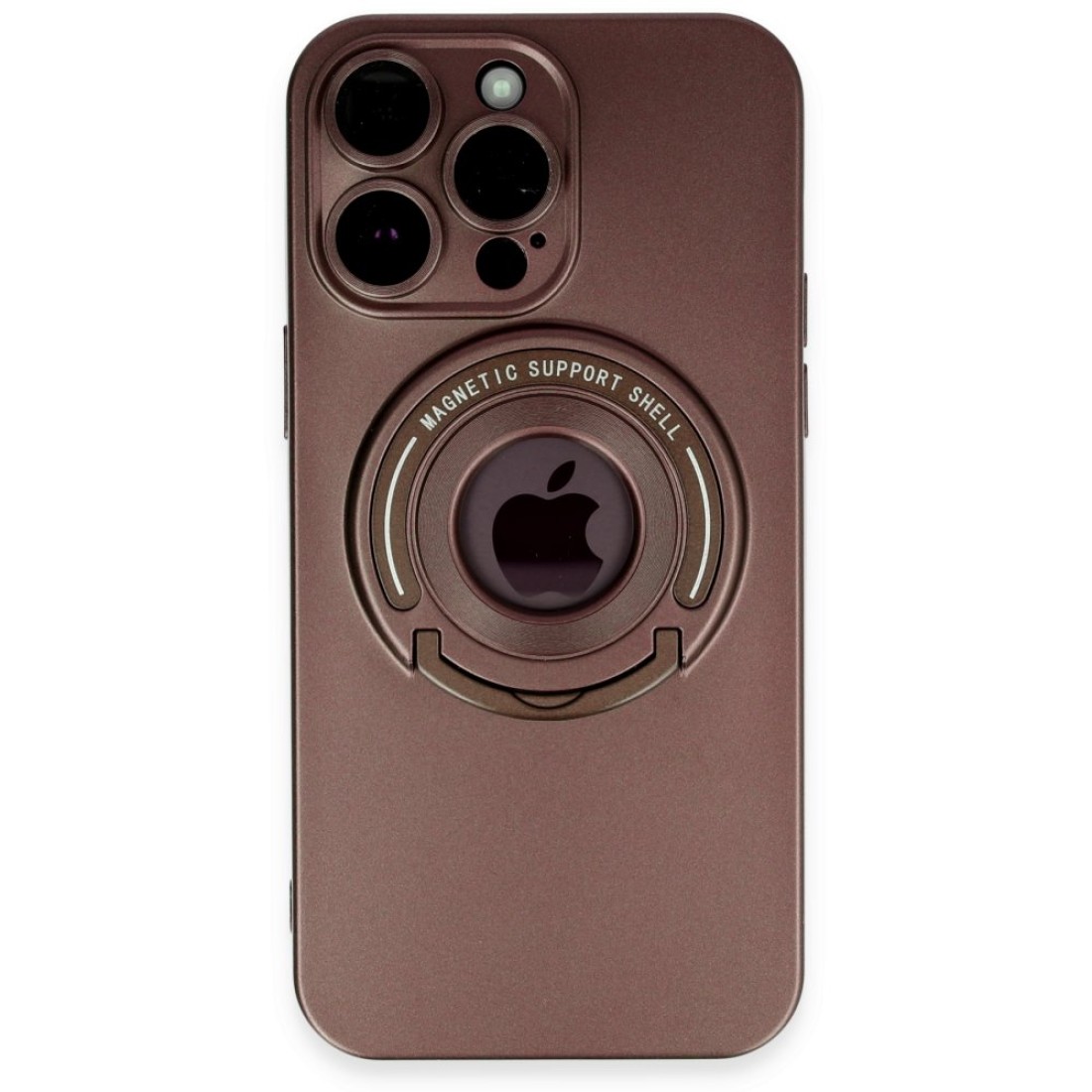 Apple iPhone 13 Pro Max Kılıf Lukka Magneticsafe Kapak - Kahverengi