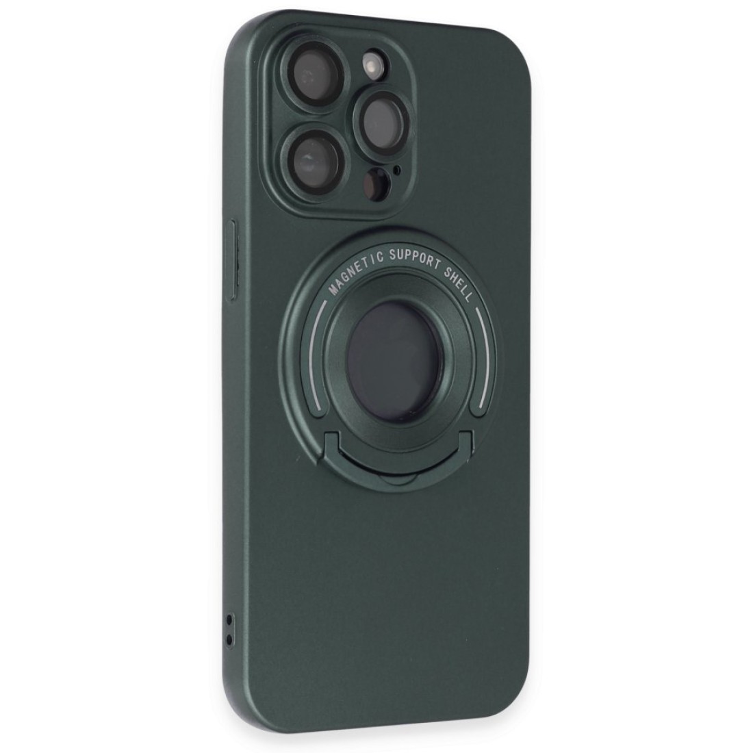 Apple iPhone 13 Pro Max Kılıf Lukka Magneticsafe Kapak - Koyu Yeşil
