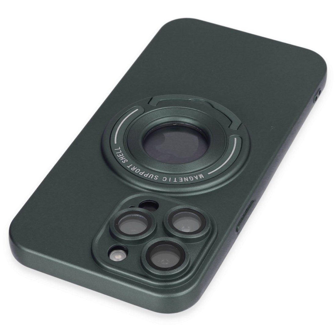 Apple iPhone 13 Pro Max Kılıf Lukka Magneticsafe Kapak - Koyu Yeşil