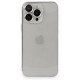Apple iPhone 13 Pro Max Kılıf Luko Lens Silikon - Gümüş