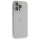 Apple iPhone 13 Pro Max Kılıf Luko Lens Silikon - Gümüş