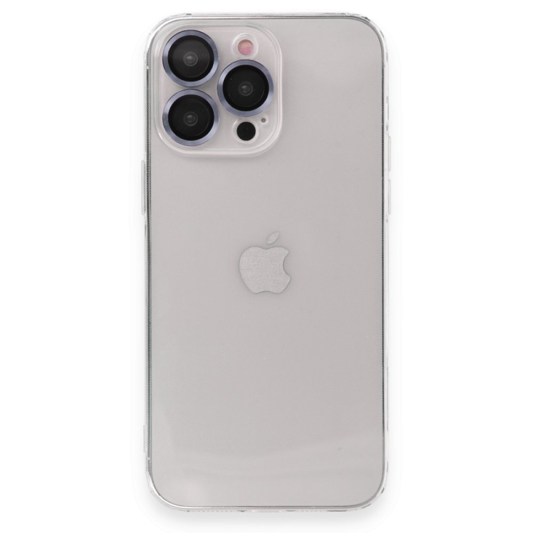 Apple iPhone 13 Pro Max Kılıf Luko Lens Silikon - Sierra Blue
