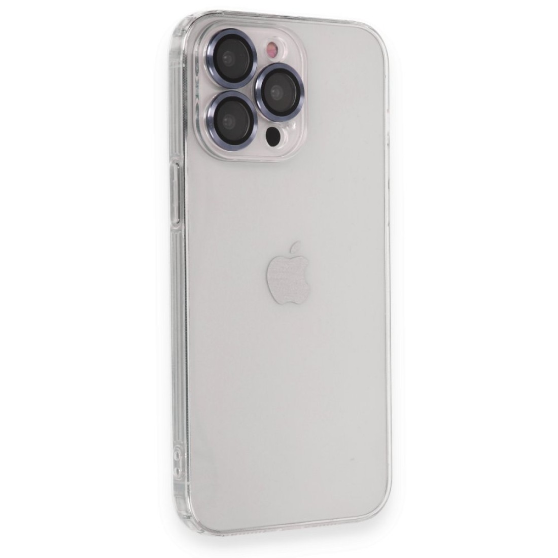 Apple iPhone 13 Pro Max Kılıf Luko Lens Silikon - Sierra Blue