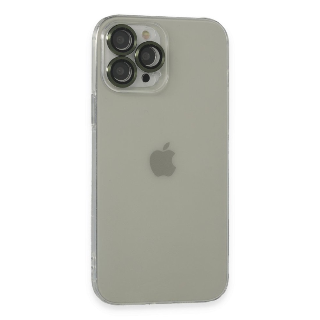 Apple iPhone 13 Pro Max Kılıf Luko Lens Silikon - Yeşil