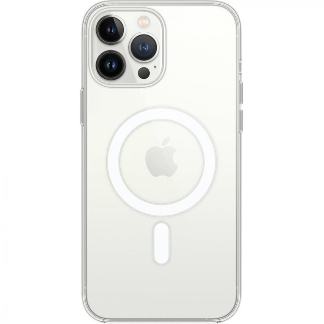 Apple iPhone 13 Pro Max Kılıf Magneticsafe Şeffaf Silikon - Şeffaf