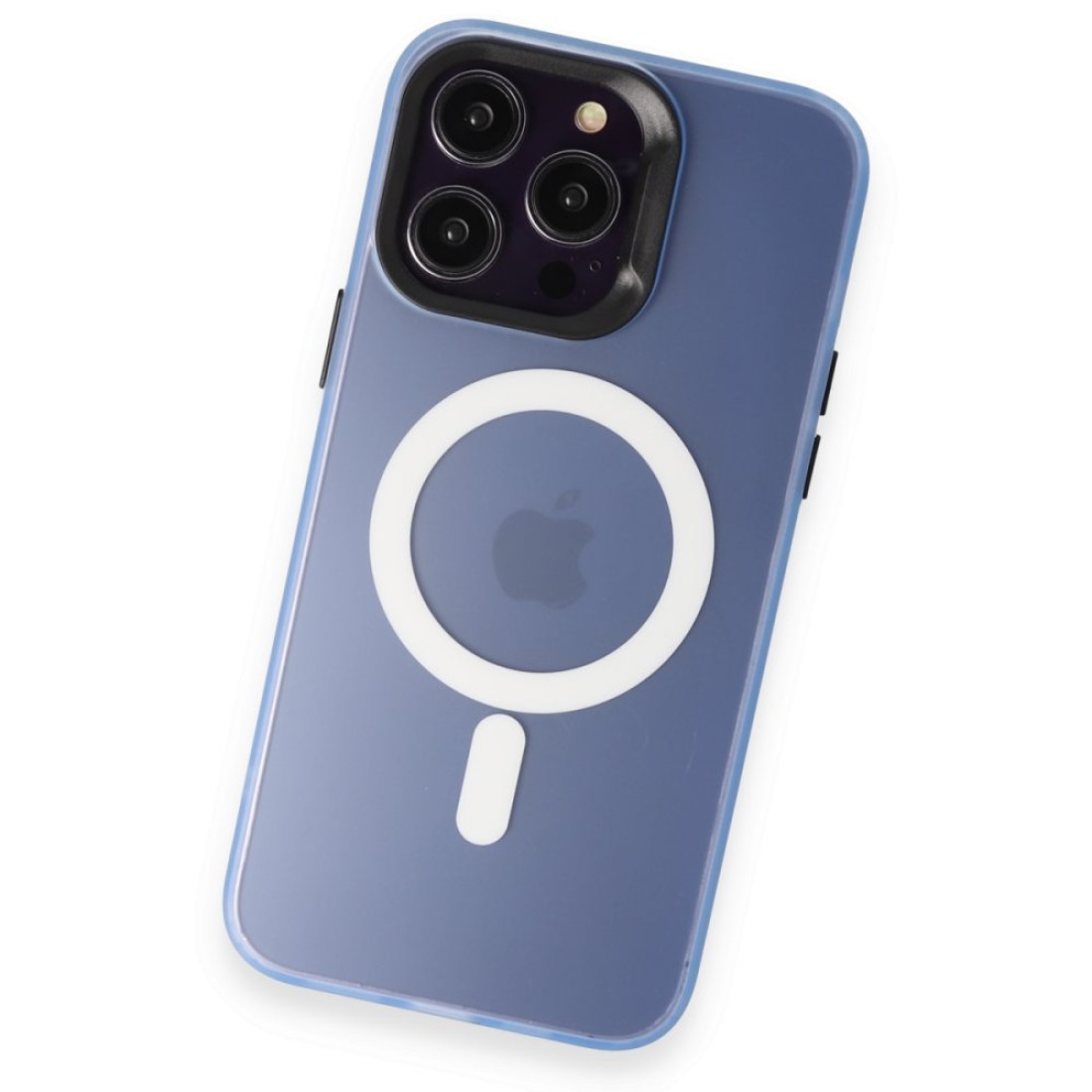 Apple iPhone 13 Pro Max Kılıf Mateks Magsafe Kapak - Sierra Blue