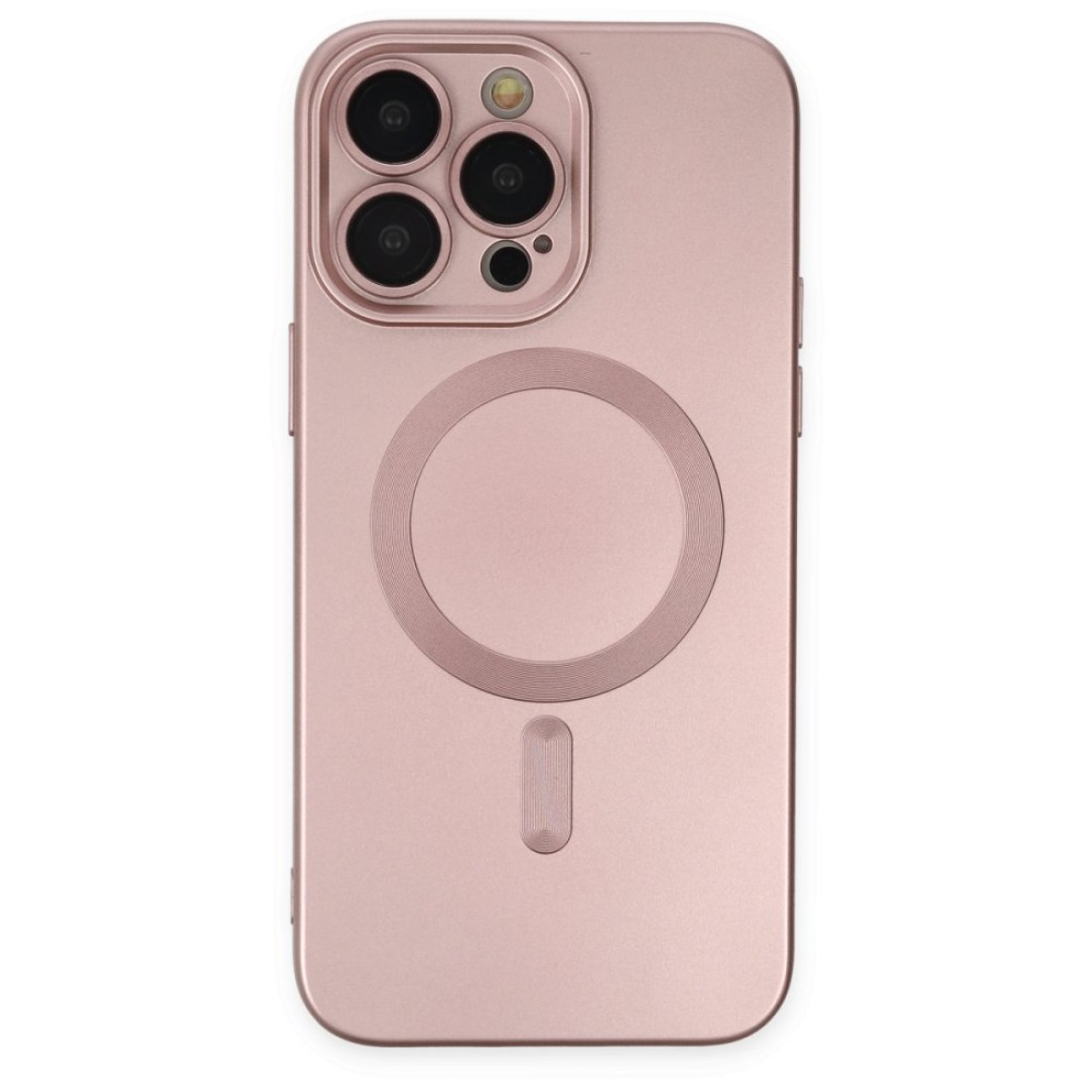 iPhone 13 Pro Max Kılıf Moshi Lens Magneticsafe Silikon - Rose Gold