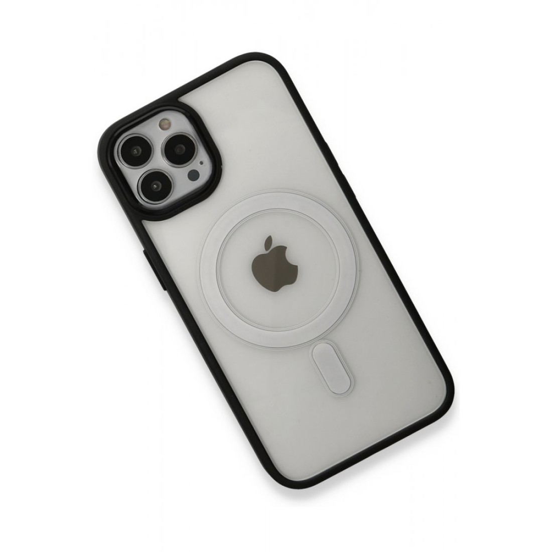 Apple iPhone 13 Pro Max Kılıf Room Magneticsafe Silikon - Siyah