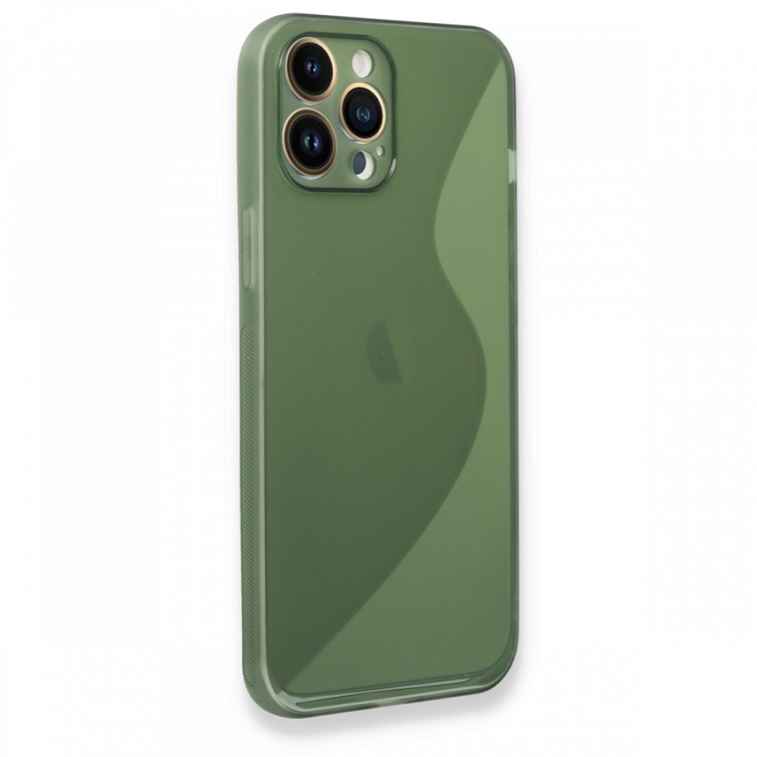 Apple iPhone 13 Pro Max Kılıf S Silikon - Yeşil