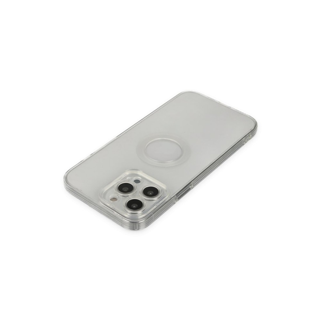 Apple iPhone 13 Pro Max Kılıf Santa Lens Silikon - Şeffaf