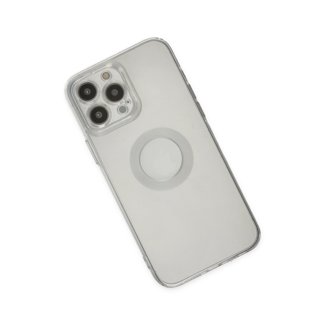 Apple iPhone 13 Pro Max Kılıf Santa Lens Silikon - Şeffaf