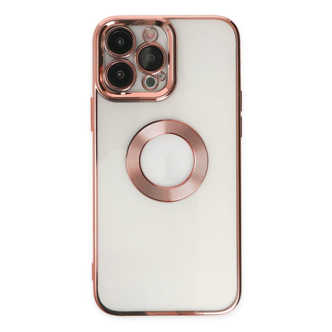 Apple iPhone 13 Pro Max Kılıf Slot Silikon - Rose Gold