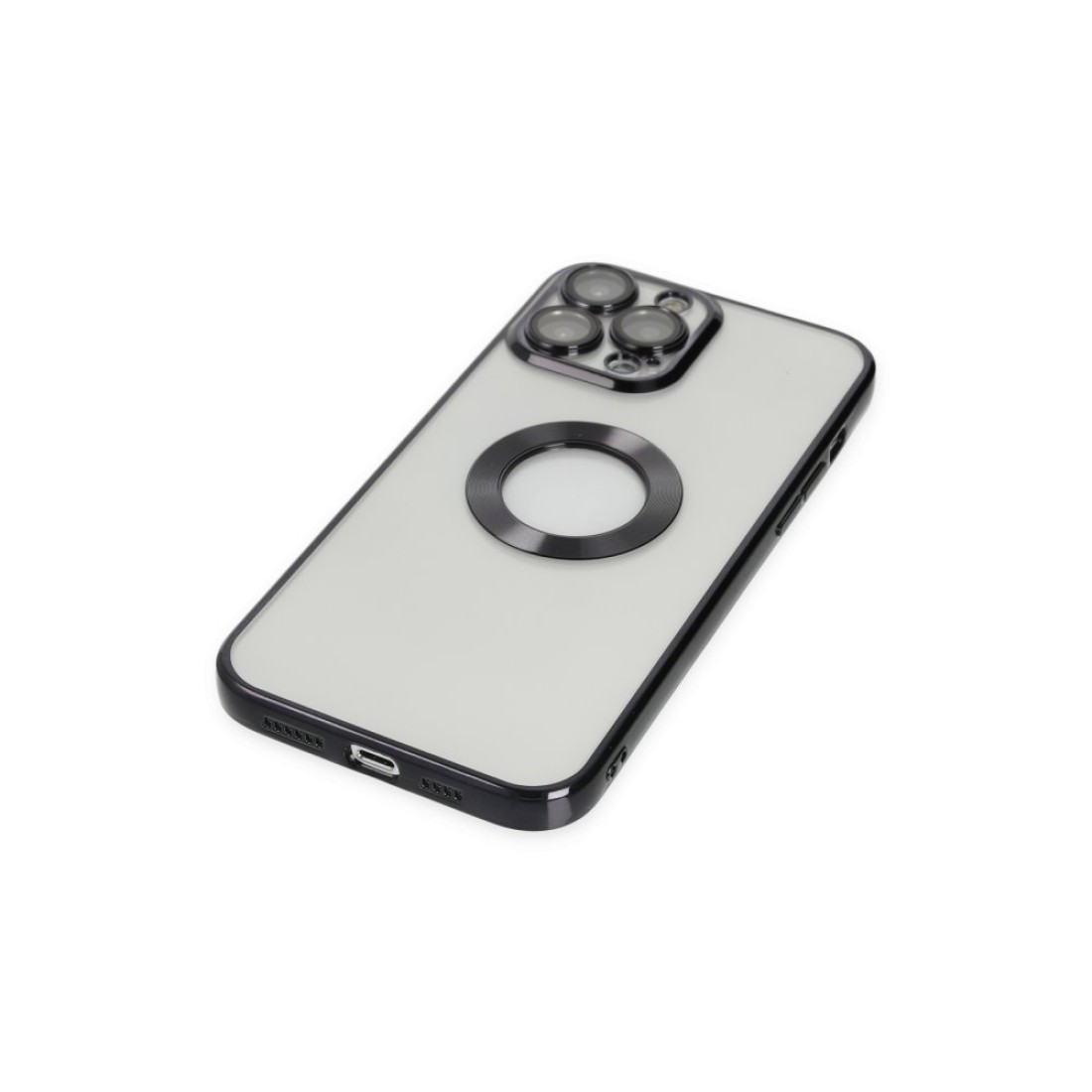 Apple iPhone 13 Pro Max Kılıf Slot Silikon - Siyah