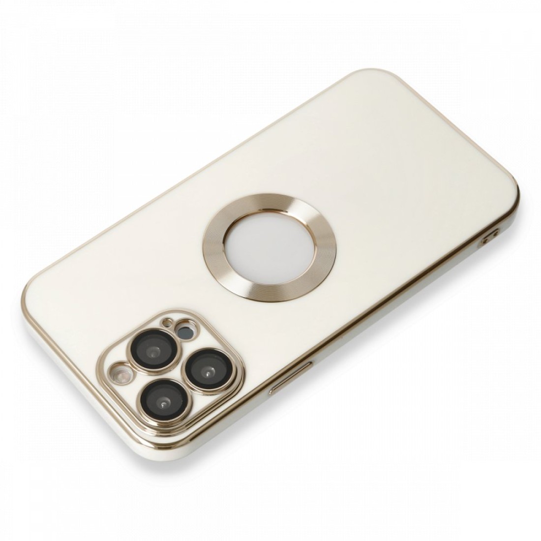 Apple iPhone 13 Pro Max Kılıf Store Silikon - Beyaz