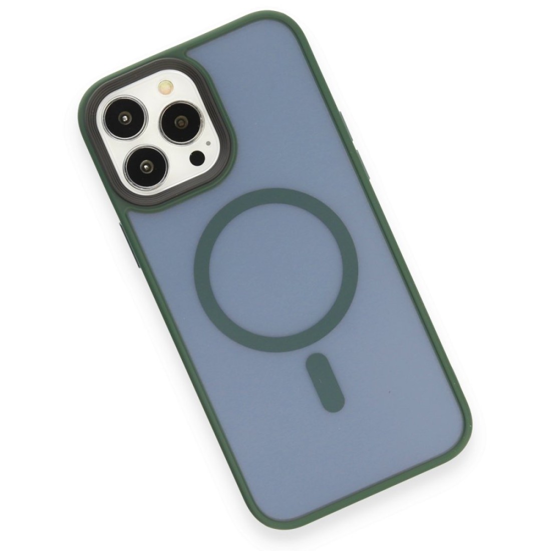 Apple iPhone 13 Pro Max Kılıf Trex Magneticsafe Kapak - Koyu Yeşil