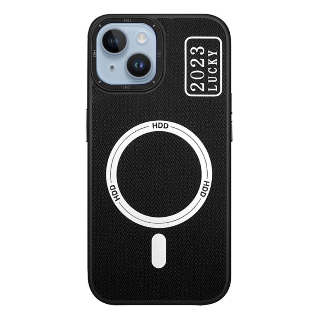 Apple iPhone 14 Kılıf HBC-157 Granada Magneticsafe Kapak - Siyah