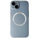 Apple iPhone 14 Kılıf Jack Magneticsafe Lens Silikon - Sierra Blue