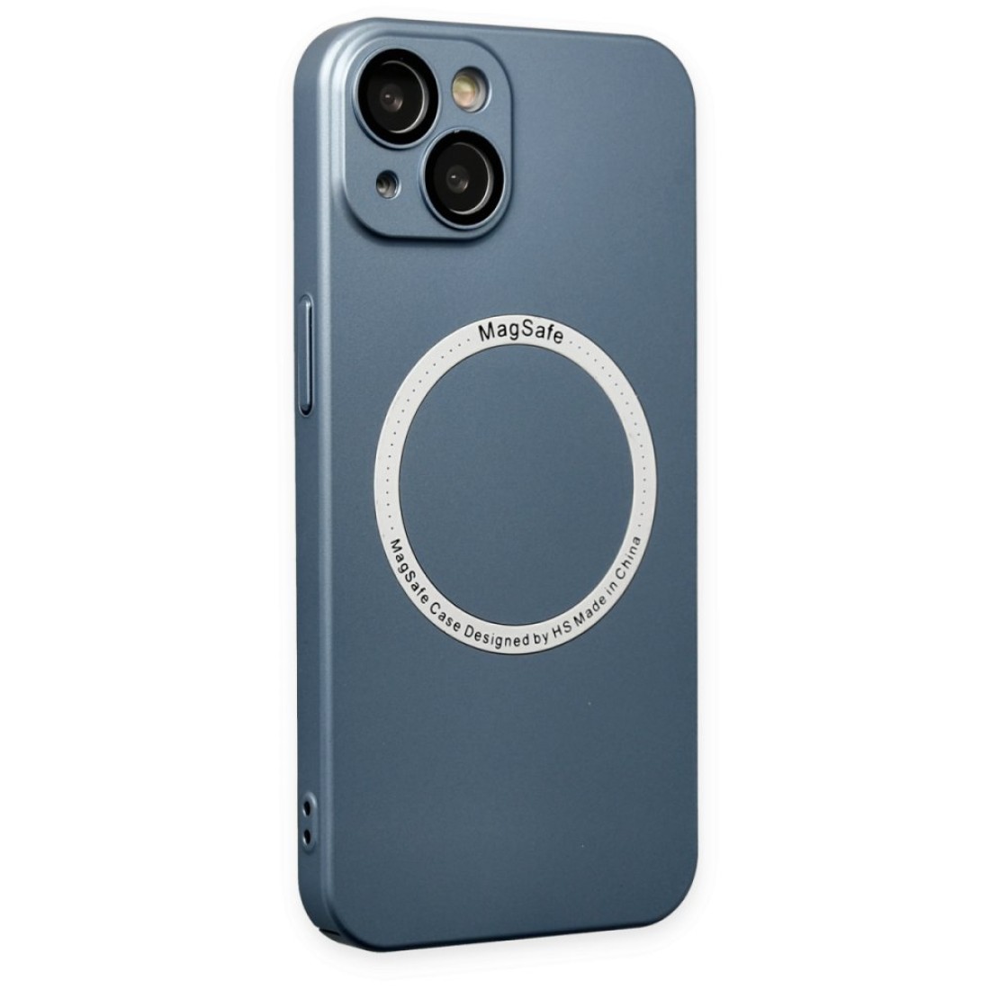 Apple iPhone 14 Kılıf Jack Magneticsafe Lens Silikon - Sierra Blue