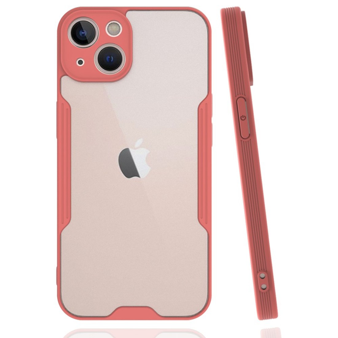 Apple iPhone 14 Kılıf Platin Silikon - Pembe