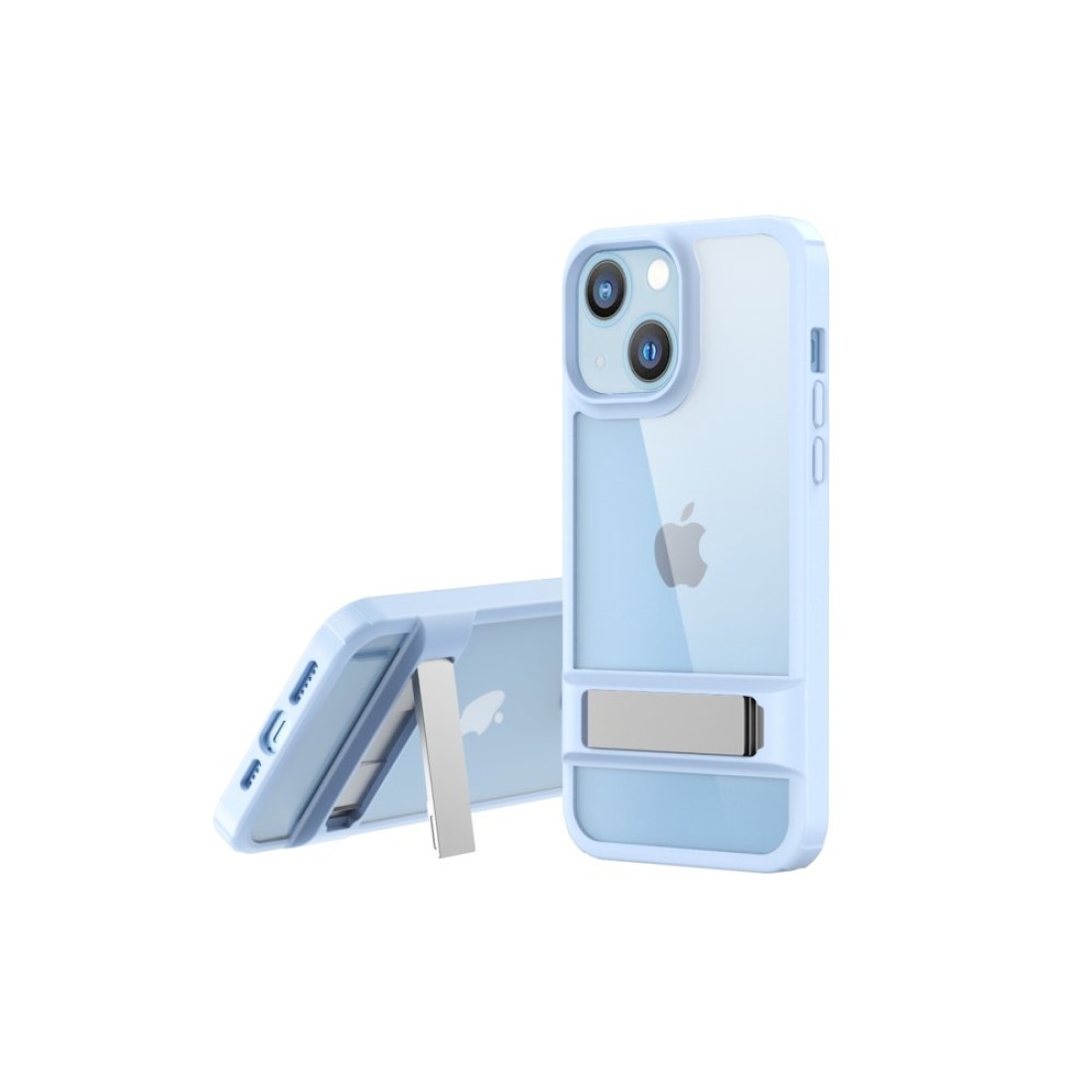 Apple iPhone 14 Kılıf Rolet Stand Kapak - Sierra Blue