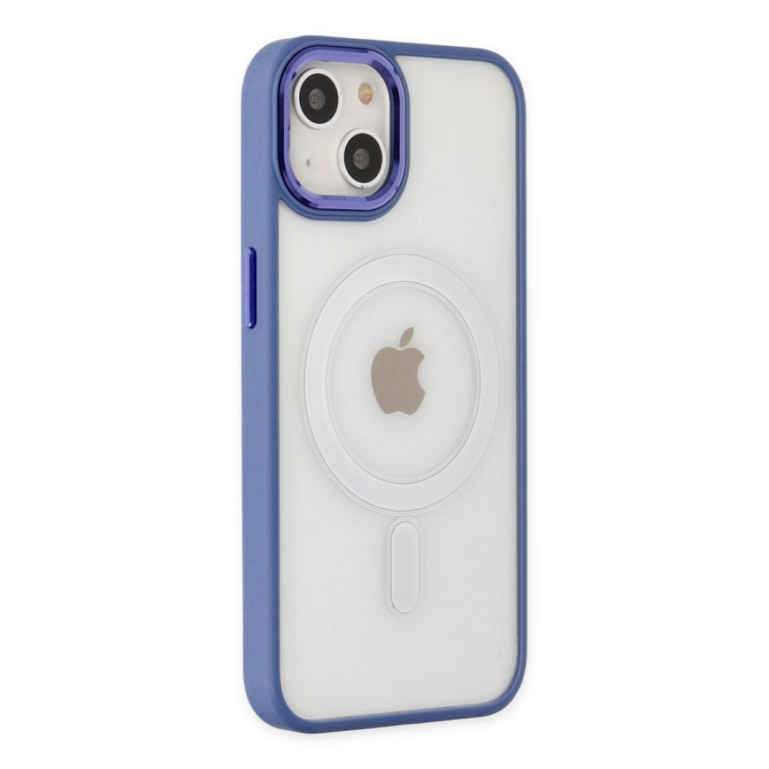 Apple iPhone 14 Kılıf Room Magneticsafe Silikon - Sierra Blue