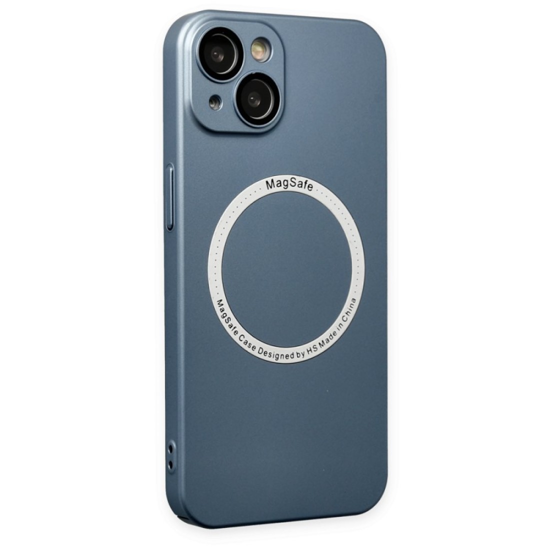 Apple iPhone 14 Plus Kılıf Jack Magneticsafe Lens Silikon - Sierra Blue