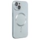 Apple iPhone 14 Plus Kılıf Moshi Lens Magneticsafe Silikon - Sierra Blue