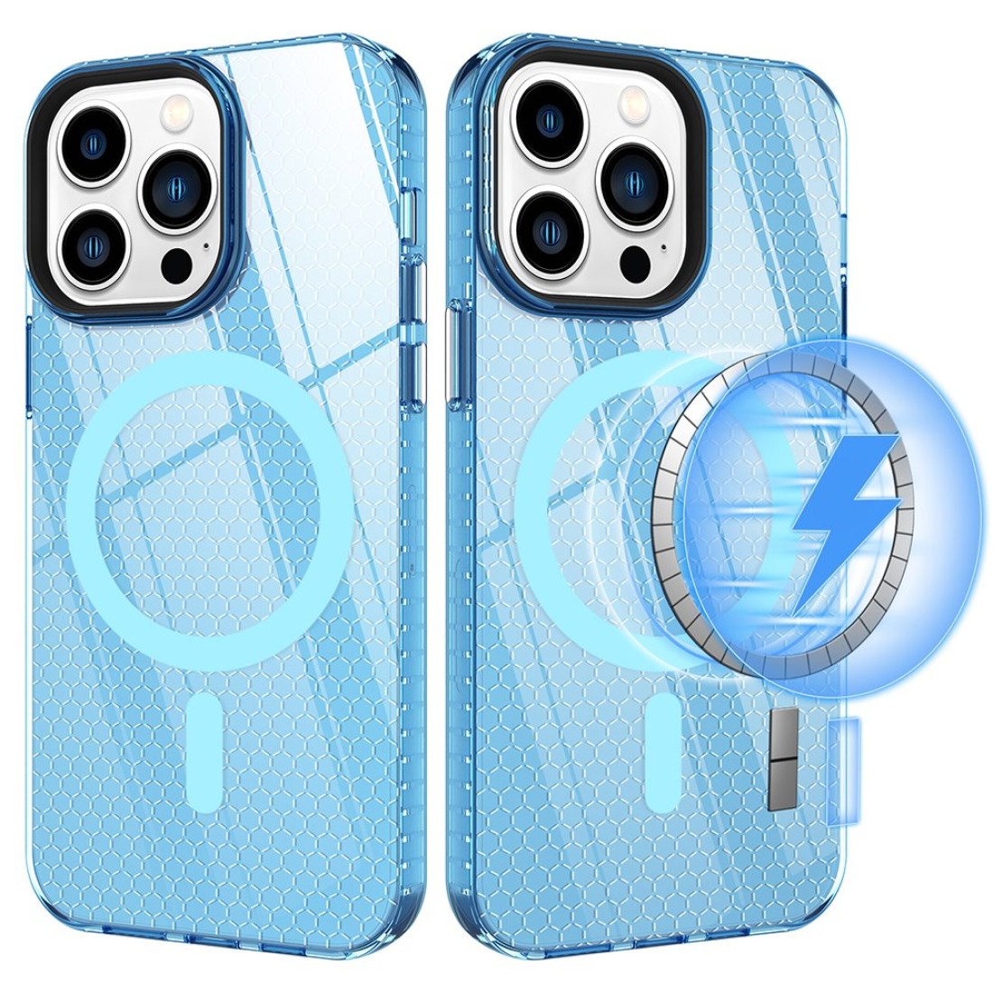 Apple iPhone 14 Pro Kılıf Beta Magneticsafe Silikon - Mavi