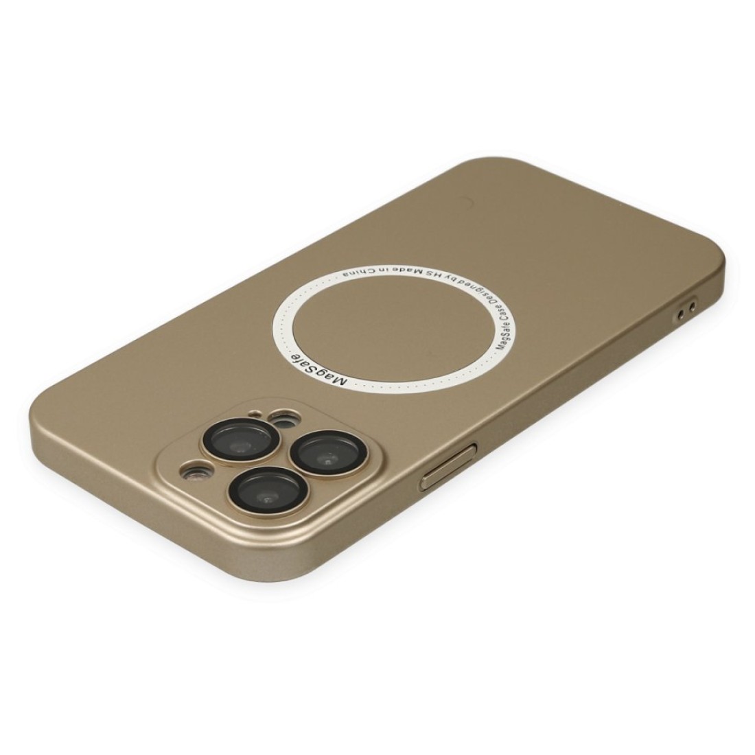 Apple iPhone 14 Pro Kılıf Jack Magneticsafe Lens Silikon - Gold