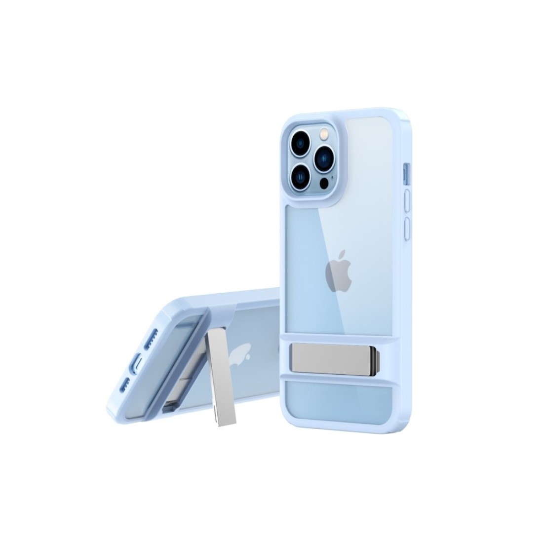 Apple iPhone 14 Pro Kılıf Rolet Stand Kapak - Sierra Blue