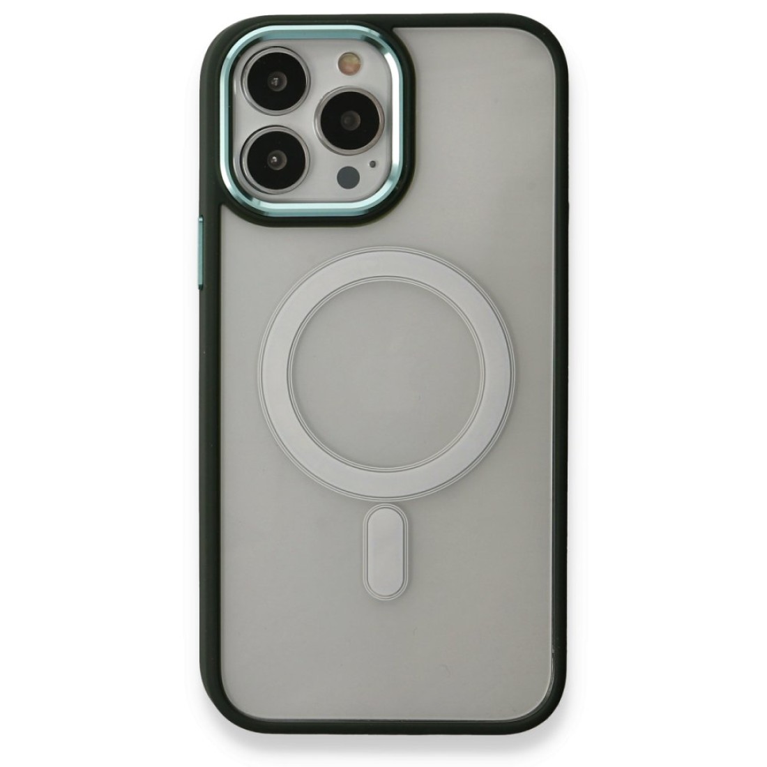 Apple iPhone 14 Pro Kılıf Room Magneticsafe Silikon - Köknar Yeşili