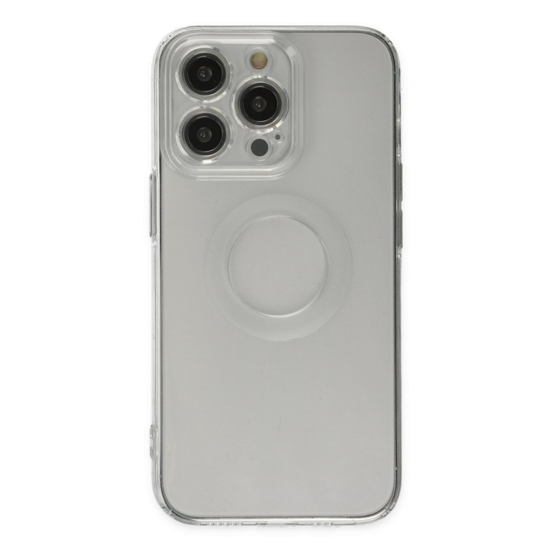 Apple iPhone 14 Pro Kılıf Santa Lens Silikon - Şeffaf