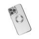 Apple iPhone 14 Pro Kılıf Slot Silikon - Gümüş