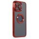 Apple iPhone 14 Pro Kılıf Slot Silikon - Kırmızı
