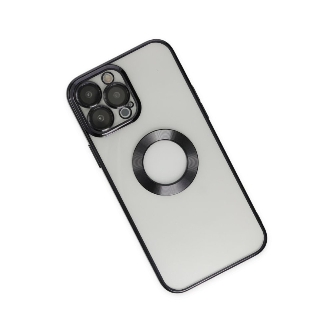 Apple iPhone 14 Pro Kılıf Slot Silikon - Siyah