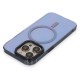 Apple iPhone 14 Pro Max Kılıf Anka PC Magneticsafe Sert Metal Kapak - Sierra Blue