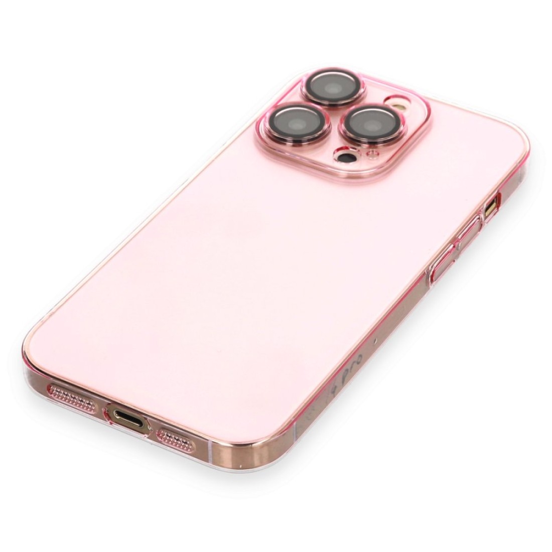 Apple iPhone 14 Pro Max Kılıf Armada Lensli Kapak - Rose Gold