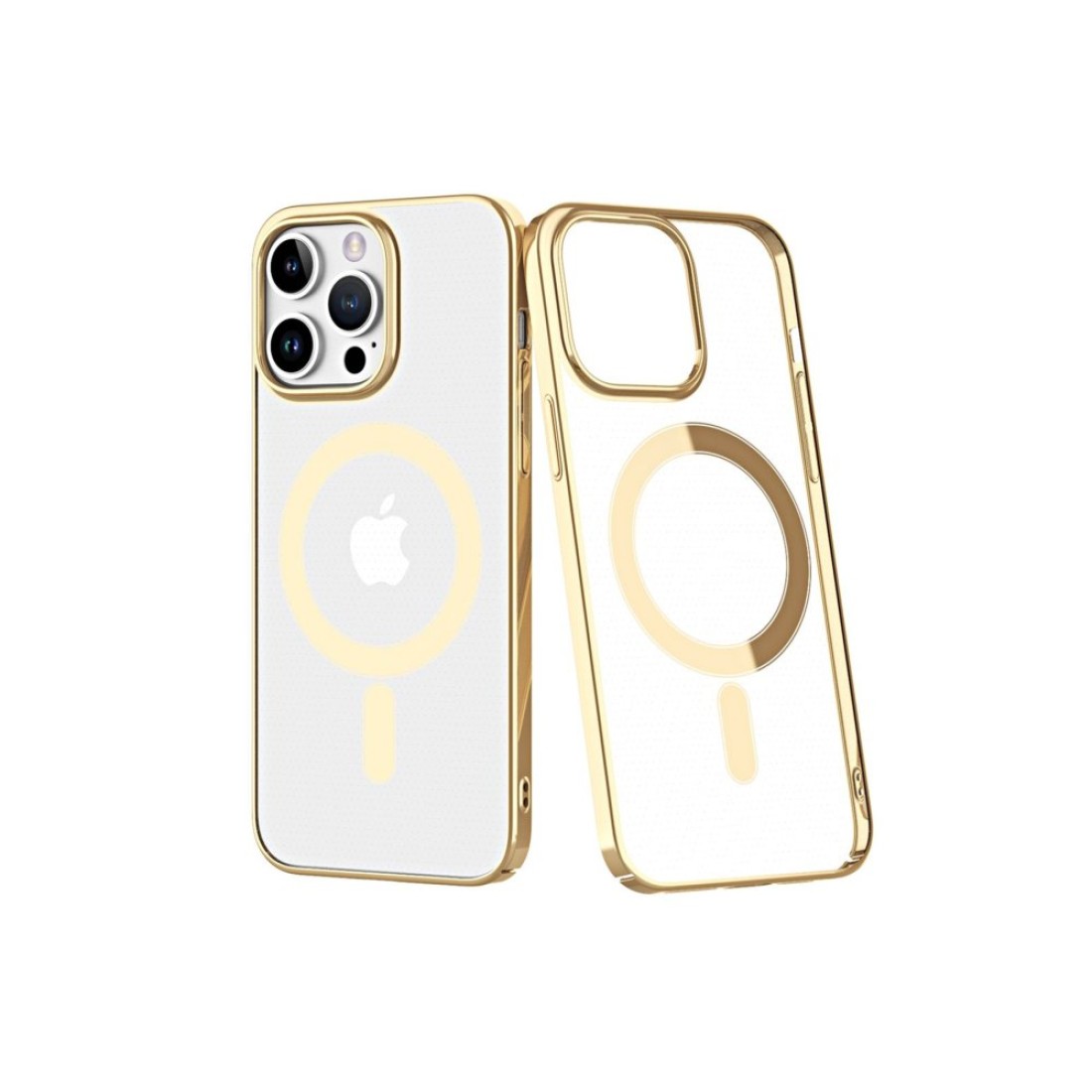 Apple iPhone 14 Pro Max Kılıf Element Magneticsafe Sert Kapak - Gold