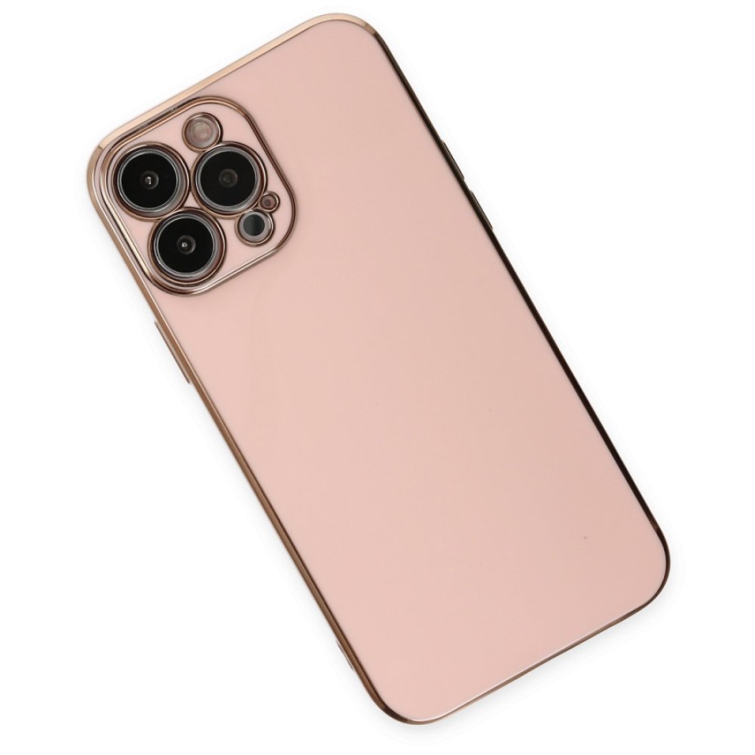 Apple iPhone 14 Pro Max Kılıf Volet Silikon - Pembe