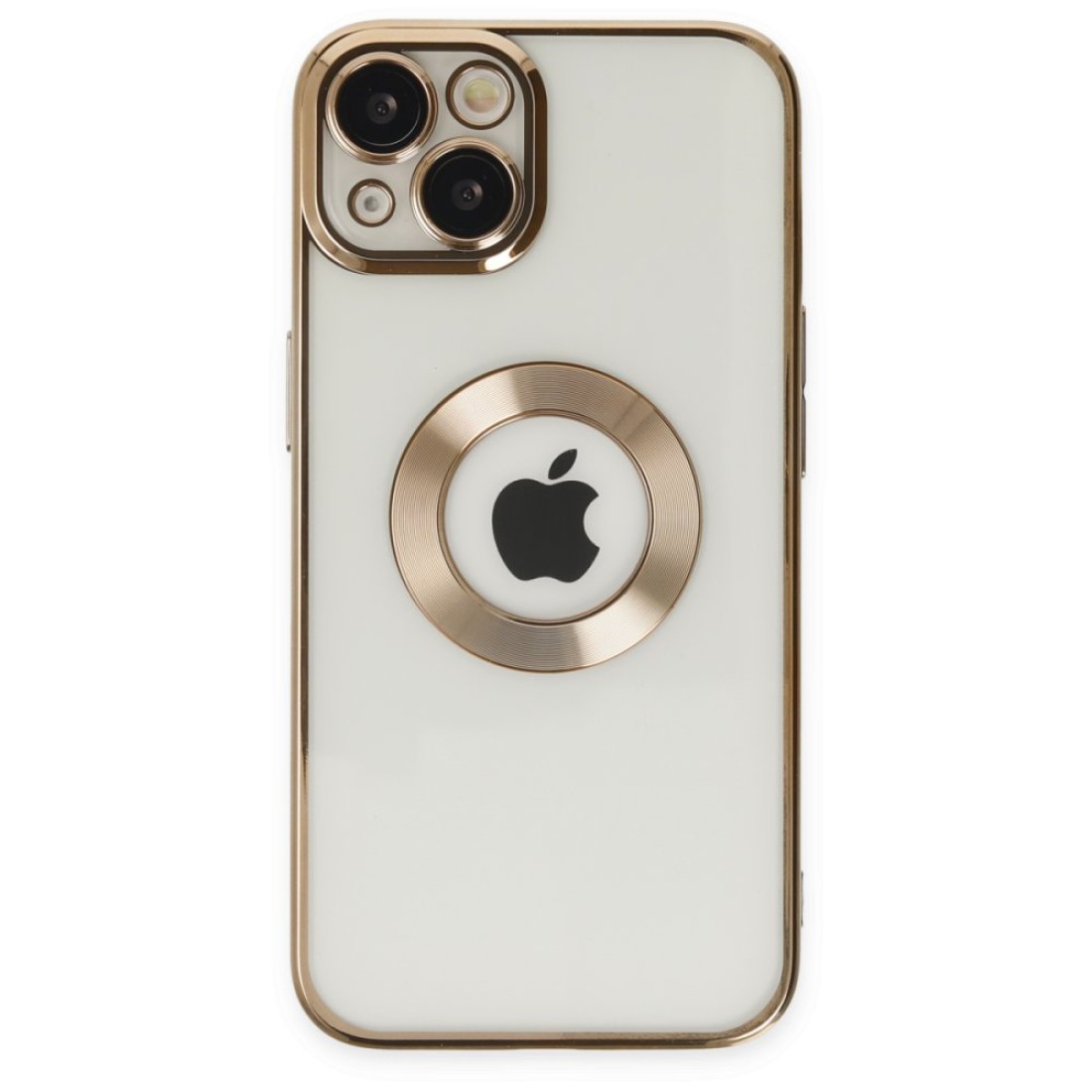 Apple iPhone 15 Kılıf Slot Silikon - Gold