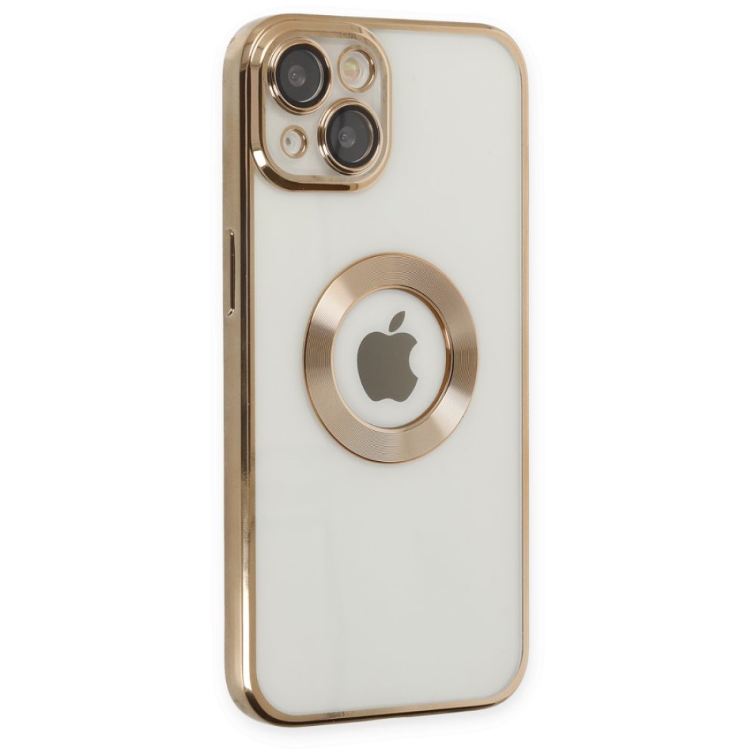 Apple iPhone 15 Kılıf Slot Silikon - Gold